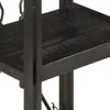 vidaXL Bücherregal 3 Fächer Schwarz 40x30x80 cm Mango Produktbild-Vorschau 5