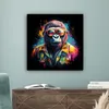 MuchoWow® - Leinwandbilder - Graffiti - Sommer - Affe - Produktbild-Vorschau 4