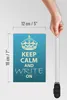 Holzschild Spruch 12x18cm Keep Calm and write on Produktbild-Vorschau 6