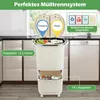 COSTWAY Kuchynský odpadkový kôš, systém triedenia odpadu, Náhľad obrázku produktu 4