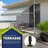 tillvex Balkonmarkise 400 cm Hellgrau Gelenkarm Markise Produktbild-Vorschau 4