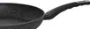 A close-up view of a black frying pan with a speckled granite-like finish and a black handle. Anteprima dell’immagine prodotto