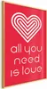 Posterpapier Poster - Let's Love Each Other 40x60 cm Text Produktbild-Vorschau 1