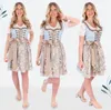 Steigenhöfer Vicky Dirndl Set Metall Herz Blau/Bronze 42 Produktbild-Vorschau 4