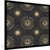 MuchoWow® Gerahmtes Poster Muster - Spirituell - Gold 40x40 Produktbild-Vorschau 1