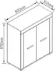 VCM Holz Kommode | Sideboard mit Drehtüren | Maße ca. H. 89 Produktbild-Vorschau 5