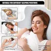 A woman is sleeping on a pillow, with inset images showing different sleeping positions. Anteprima dell’immagine prodotto
