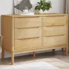 The Living Store Kommode FLORO Wachsbraun Massivholz Kiefer Produktbild-Vorschau 2