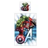 A collage of Marvel Avengers characters, with a large 'A' graphic in the background. Produktbild-Vorschau