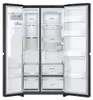LG GSLE91EVAC, Freistehend, Amerikanische Tür, Schwarz, Produktbild-Vorschau 3