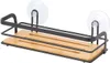 MSV 142663, Zwart, Bruin, Staal, Hout, Mat, Zuignap Productafbeelding-voorbeeld 4