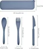 A set of cutlery with a case, with dimensions shown. Produktbild-Vorschau