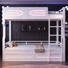 Flieks Etagenbett 90x200cm mit Led, Jugendbett Metallbett Produktbild-Vorschau 2