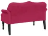 vidaXL Sitzbank mit Kissen Weinrot 120,5x65x75 cm Samt Produktbild-Vorschau 5