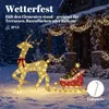 Outsunny LED Rentier mit Schlitten 125 cm Weihnachtsdeko Produktbild-Vorschau 7