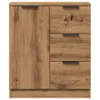 A wooden sideboard with drawers and a cabinet door, shown against a white background. Anteprima dell’immagine prodotto