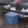 Intirilife Faltbarer Sitzhocker 38x38x38 cm in MEER BLAU - Produktbild-Vorschau 5