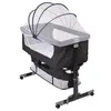 Beistellbett Babywiege mit Matratze Moskitonetz und Rädern Produktbild-Vorschau 6