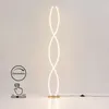 KOSILUM - Stehleuchte, Aluminium, Eisen und Silikon - Gold Produktbild-Vorschau 2