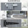 Outsunny Abri de jardin en bois cabane de jardin exterieur Voir les images du produit 8