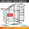 BRAST Gewächshaus Aluminium mit Fundament | 250x190x195cm | Produktbild-Vorschau 5
