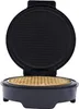 An open waffle maker with a waffle in the bottom plate. Náhled obrázku produktu