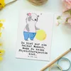 Mr. & Mrs. Panda Postkarte Physiotherapeutin Herz - Weiß - Produktbild-Vorschau 2