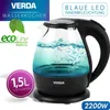 Wasserkocher Verda 1,5L 2200W Kalkfilter LED Beleuchtung Produktbild-Vorschau 1