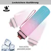 Trinkflasche 1 Liter Sport-Wasserflasche mit Strohhalm und Produktbild-Vorschau 5