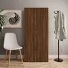 vidaXL Szafka na buty brązowy dąb 80x35,5x180 cm materiał Podgląd zdjęcia produktu 2