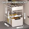 Unterschrank Organizer küchenschrank mit 2 Etagen Produktbild-Vorschau 5