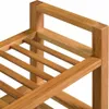 vidaXL Stojan na topánky s 3 policami 100x27x60 cm Dubový Náhľad obrázku produktu 3