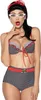 Vintage-Wendebikini in schwarz/rot/weiß - S Produktbild-Vorschau 3