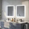 WISFOR Malé zrcadlo do koupelny s LED osvětlením, rozměry Náhled obrázku produktu 3