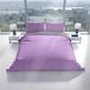 Bettwäsche Set 135x200 cm in Lila Grau mit Streifenmuster Produktbild-Vorschau 2