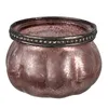 Clayre & Eef Teelichthalter Ø 9x6 cm Rosa Glas Produktbild-Vorschau 1