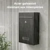 Wiltec Boîte aux lettres murale verrouillable V11 noire Voir les images du produit 7
