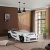Autobett Kinderbett 'Rio' 90x200 Carbon mit LED Leuchte Produktbild-Vorschau 2