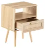 Table de chevet en rotin avec tiroir, table d'appoint Voir les images du produit 11