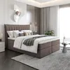 A bedroom scene featuring a large bed. Produktbild-Vorschau