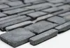 Mosaik Fliese Marmor Naturstein grau anthrazit - schwarz Produktbild-Vorschau 4