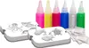 A set of Aqua Gelz Aqua Park Spielset products, including molds and colored glitter gels, arranged on a white background. Produktbild-Vorschau
