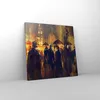 Bild auf Leinwand - Leinwandbild - Leute Regen so - 60x60cm Produktbild-Vorschau 4