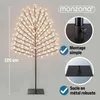 MONZANA® Arbre lumineux 220 LED 220 cm minuterie 8 modes de Voir les images du produit 2