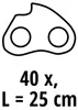 Einhell Sägekette 25, 3/8", 40 TG, 1,1 mm GE-LC 18/25 Li, Produktbild-Vorschau 5