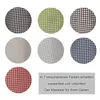 Tischdecke Gartentischdecke Karo Beige 140 cm rund Outdoor Produktbild-Vorschau 6