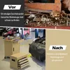 Dílenský vozík COSTWAY 2v1 s kufrem, 8 přihrádek, háčky a Náhled obrázku produktu 8