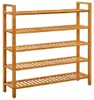 vidaXL Schuhregal mit 5 Etagen 100x27x100 cm Massivholz Produktbild-Vorschau 7