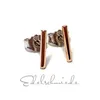 Ohrstecker Rotgold Weißgold 585/- Stabohrstecker poliert Produktbild-Vorschau 2