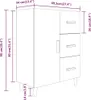 vidaXL Příborník kouřový dub 69,5x34x90 cm výrobek ze dřeva Náhled obrázku produktu 9